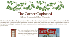 Desktop Screenshot of hilbertcornercupboard.com